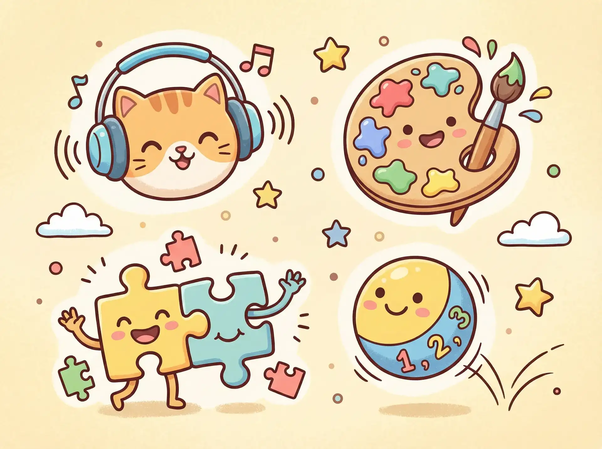 小朋友的手工作品 - 亲爱的热爱的电视剧 益智创作